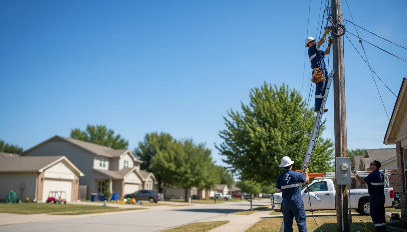 Residential electrician providing installation services in Glencross, SD